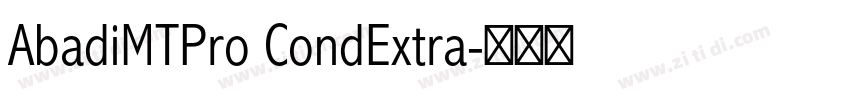 AbadiMTPro CondExtra字体转换